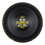 Alto Falante Eros Hammer Xbass 7200 15 Pol 3600w Rms Amarelo