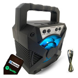 Alto-falante First Option E82-s Portátil Com Bluetooth Preto