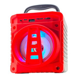 Alto-falante Grasep Al-301 Portátil Com Bluetooth Vermelho 