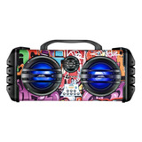 Alto-falante Lenoxx Sound Wave Ca445 Portátil Com Bluetooth Colorido 110v/220v