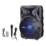 Alto-falante Tedge Tk-86 Portátil Com Bluetooth Preto 110v/220v