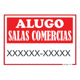 Aluga Se Salas Comerciais Placa 50x36cm Para Comércio