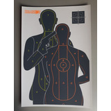 Alvo Reativo Para Airsoft Fluorescentes Refém -kit(10 Alvos)