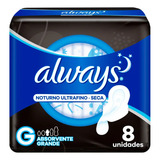 Always Noturno Seca Ultra Fino C/ 8