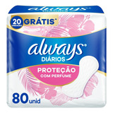 Always Protetor Diário Com Perfume 80