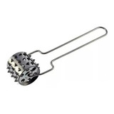 Amaciador De Carne Rolo Manual Inox Cozinha 20 Cm Cor Outro