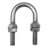 Amarrador Gancho Popa U-bolt 3/8  9,5mm Aço Inox Barco Lanch