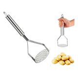 Amassador Espremedor De Batatas Inox Fejão Legumes Purê