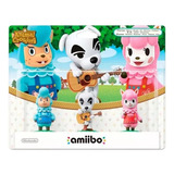 Amiibo Animal Crossing Triple Set Cyrus / K.k./ Reese