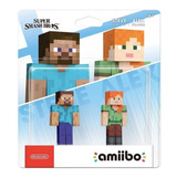 Amiibo Steve E Alex And Pack