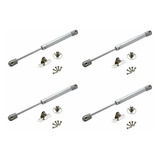 Amortecedor 080 N Pistão Gás Armário Cozinha 4 Pçs Branco