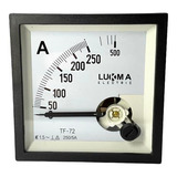 Amperímetro Analógico 0-250a Ferro Móvel 72x72mm Lukma