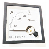 Amperímetro Analógico 72x72mm 600/5a Medição Indireta