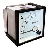 Amperímetro Analógico 72x72mm Medição Direta 0-100a