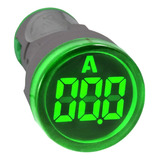 Amperímetro Digital 22mm 0-100a Verde Alimentação