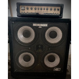 Amplificador Behringer Bx4500h + Caixa 4x10 Burgera