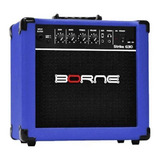 Amplificador Borne Strike G30 Combo 15w Azul 110v/220v 