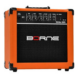 Amplificador Borne Strike G30 Para Guitarra 15w Cor Laranja