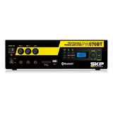 Amplificador De Som Ambiente Potencia Skp 3 Canais 80w Cor Preto
