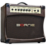 Amplificador De Violão Borne Cv80 Infinit Marrom