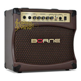 Amplificador P/ Violão Borne Infinit Cv80 30w Rms Marrom Top
