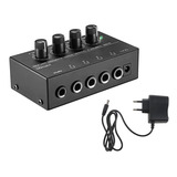 Amplificador Para Fone De Ouvido 4 Canais Para Retorno