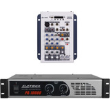 Amplificador Potência 1000w Datrel + Mesa Sense 402 Ll Audio