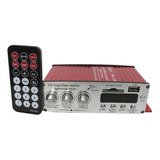 Amplificador Receiver 2 Canais Som Casa Pc Usb Sd Radio Fm