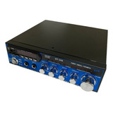 Amplificador Receiver 200w Bluetooth Karaokê Som Ambiente Fm
