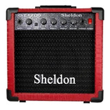Amplificador Sheldon Gt1200 Vermelho Guitarra 15w