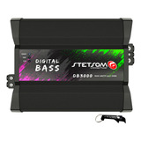 Amplificador Stetsom Db3000 3000w Rms 2 Ohms Digital Bass
