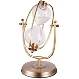 Ampulheta Decorativa Antiga Bronze Grande 31 Cm - 30 Minutos