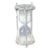 Ampulheta Decorativa De 15 Minutos, Metal Antigo, Temporizad