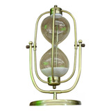 Ampulheta Retro Antiga Dourado Grande Tempo 1h 31cm + Brinde