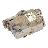 An-peq Funcional Lanterna+laser 220lumem Airsoft Preta E Tan