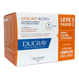 Anacaps Activ + Ducray Cabelos E Unhas Kit 3 Meses De Uso