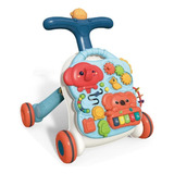Andador Didático Mesinha Infantil Animais Azul Multmaxx