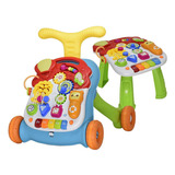 Andador Empurrador 2 Em 1 Musical Didático Mesinha Multmaxx