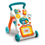 Andador Empurrador Infantil Musical Brinquedos Removíveis Importway Branco