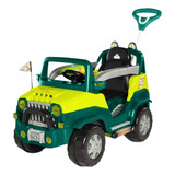 Andador Infantil Carrinho Jipe Com Haste E Pedal 