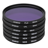 Andoer 58mm Uv + Cpl +