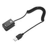 Andoer 5v Usb Np-fw50 Dummy Bateria Pack Adaptador De Acopla