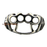 Anel Aço Inox Soco Inglês Soqueira Arma Defesa Rock Moto Mc