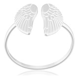Anel Asas Feminino Banhado Prata 925 Legitima Pura + Brinde 