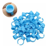 Anel Batoque Médio (10mm) Para Pigmento/cola - 50 Pçs - Azul