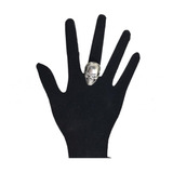 Anel Caveira Masculino Prata Maciça 925 Gotico