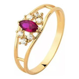 Anel De Formatura Em Ouro 18k Com Diamantes Brilhantes