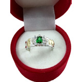 Anel De Formatura Feminino Prata 950 Emblema Ouro 18k 