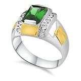 Anel De Grau Formatura Masculino Prata 950 Símbolos Ouro 18k