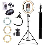 Anel De Luz Led Ring Light + Tripé 2 Metros Youtuber Makeup